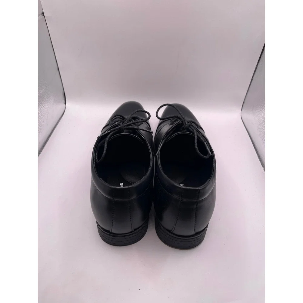 Van Heusen Flex Turk Mens Black Cap Toe Oxford Dress Shoes Size 8 Memory Foam